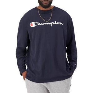 Vintage Champion Men's Classic Long Sleeve Soft T-Shirt | Sz:‎ L